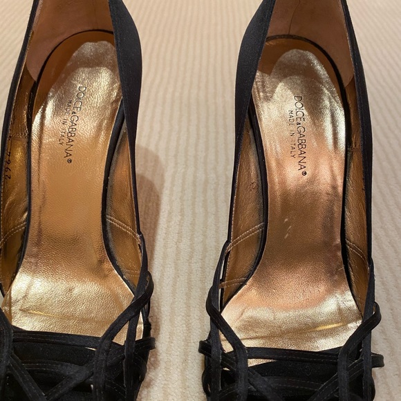 Dolce and Gabanna satin evening shoe size 7.5 - Picture 5 of 6